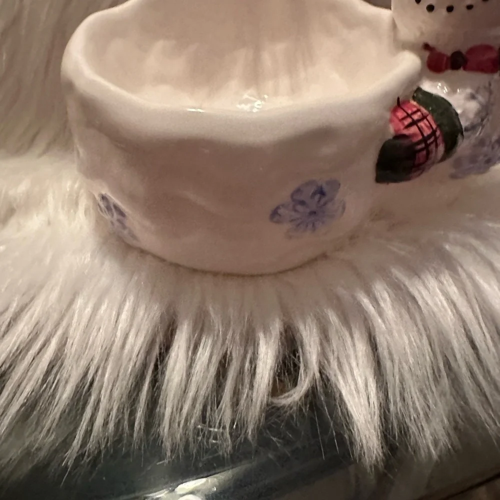 🩷5/$10 Snowman Ceramic Bowl